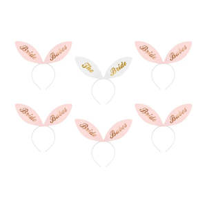 Bridal Shower Hens: Bride Squad Headbands (6 pack)
