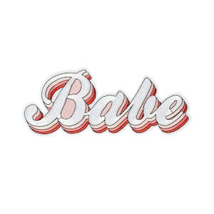 Bridal Shower Hens: Babe Iron On Patch