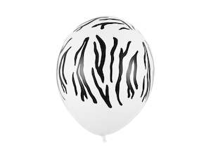 Zebra Balloons 30cm (5 pack)