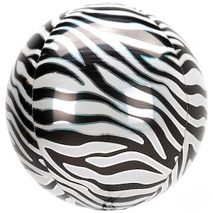 Zebra Orbz Balloon