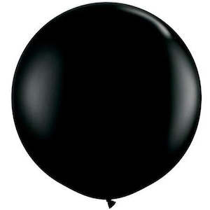 Black Giant 90cm Round Balloon