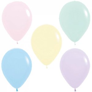 Matte Pastel Standard 30cm Balloons (5 pack)