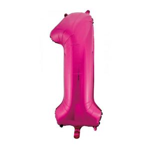 Magenta Pink Giant Number Balloon