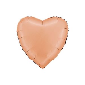 Peach Foil Heart Balloon