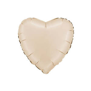 Weddings: Cream Foil Heart Balloon