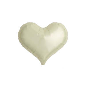 Weddings: Ivory Foil Heart Balloon