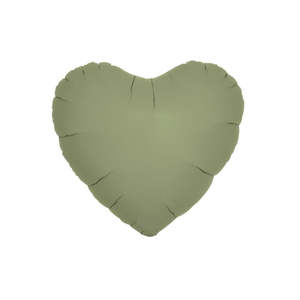 Sage Green Foil Heart Balloon