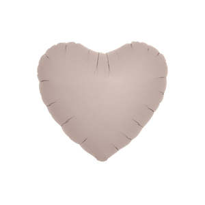 Warm Grey Foil Heart Balloon