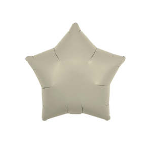 Bridal Shower Hens: Sand Grey Foil Star Balloon