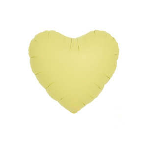 Pastel Yellow Foil Heart Balloon