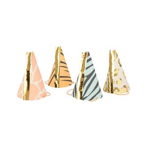 Safari Animal Print Party Hat (8 pack)