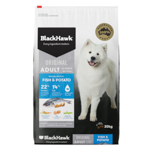 Products: BlackHawk Fish and Potato 20kg remarkablevets