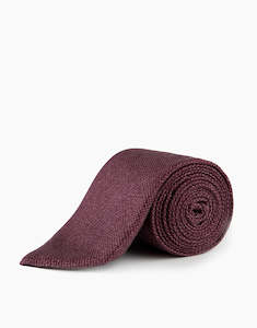 Bundles: Dark Mauve Textured Silk Tie