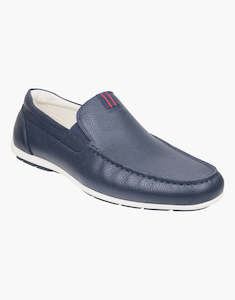 Florsheim: Florsheim Bermuda Navy Tumbled Slip On