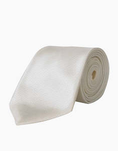 Cream Texture Tie