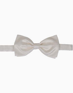 Hire: White Texture Bow Tie