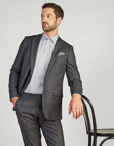 Back To Work Essentials: Cooper grey check two piece suit