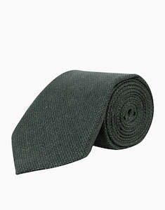 3 Items Save 70: Dark Green Textured Silk Tie