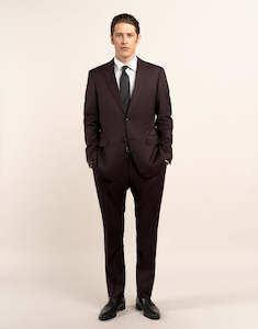 Tall Mens Clothing: Cooper Burgundy Twill Suit