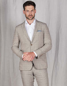 Mix Match Your Size: Split Beige & Grey Check Suit