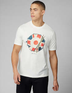 Summer Essentials For Men: Ben Sherman Snare Target Snow White T-Shirt