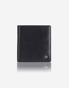 Jekyll Hide: Jekyll & Hide Monaco Slim Billfold Card Holder With Coin Soft Black