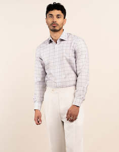 Banks Light Grey Glen Check Shirt