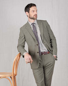 Cooper Brown Textured Stretch Two Piece Suit