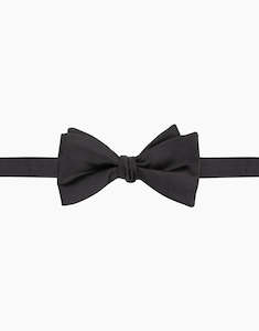 Mens Bow Ties: Black Self-Tie Bow Tie