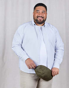 Mens Black Shirts: Ohope Black & White Striped Oxford Shirt