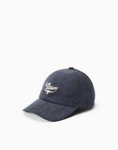 Gifts Under 75: R.M. Williams Script Longhorn Grey Cord Cap
