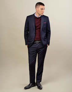 Winter Essentials: Cooper Navy Pinstripe Suit