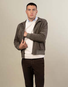 Winter Essentials: Bursa Khaki Green Suede Jacket