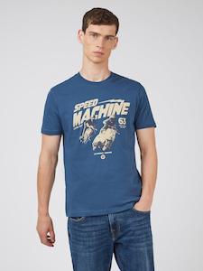 Gifts Under 75: Ben Sherman Speed Machine Dark Blue T-Shirt