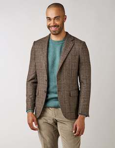 Winter Essentials: Hawker Brown & Green Check Blazer