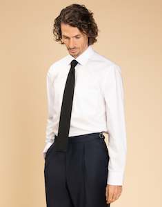 Sinatra White Fine Twill Shirt