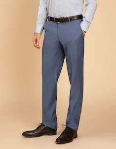 Business Casual: Lotus Pale Blue Sharkskin Suit Trouser