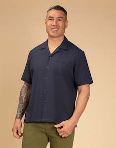 Race Ready: Hahei Navy Short Sleeve Shirt