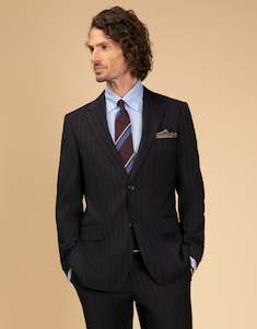 Cooper Navy Stripe Suit Jacket