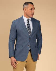 Lyon Blue Textured Blazer