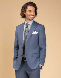 Cooper Pale Blue Sharkskin Suit Jacket