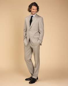 Cooper Beige Sharkskin Suit