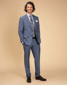 Cooper Pale Blue Sharkskin Suit
