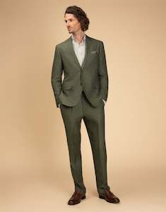 Lyon Olive Green Linen Suit