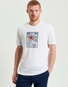 Ben Sherman Boat And Guitar Character White T-Shirt