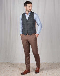 Winter Essentials: Lotus Camel Wool Stretch Twill Trouser