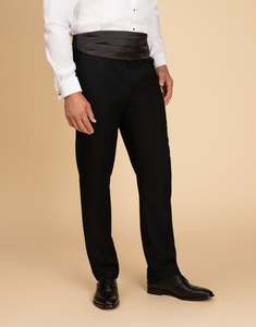 Evans Jet Black Trouser