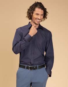 Business Casual: Sinatra Indigo Twill Shirt