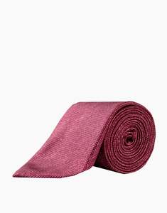 Brick Red Twill Italian Silk Tie