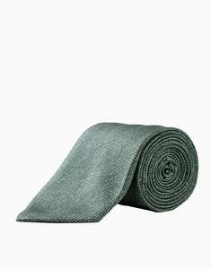 Business Casual: Dark Green Twill Italian Silk Tie